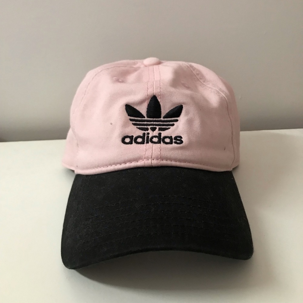 Pink adidas hat